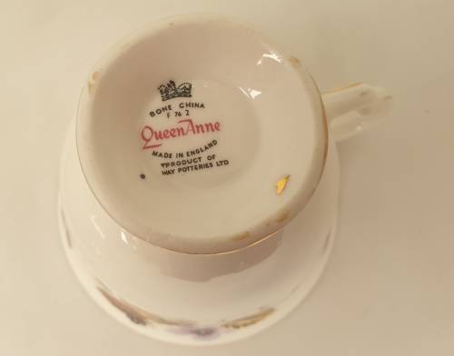 Vintage Queen Anne Bone China Trio- Ridgeway Potteries England - 5 available