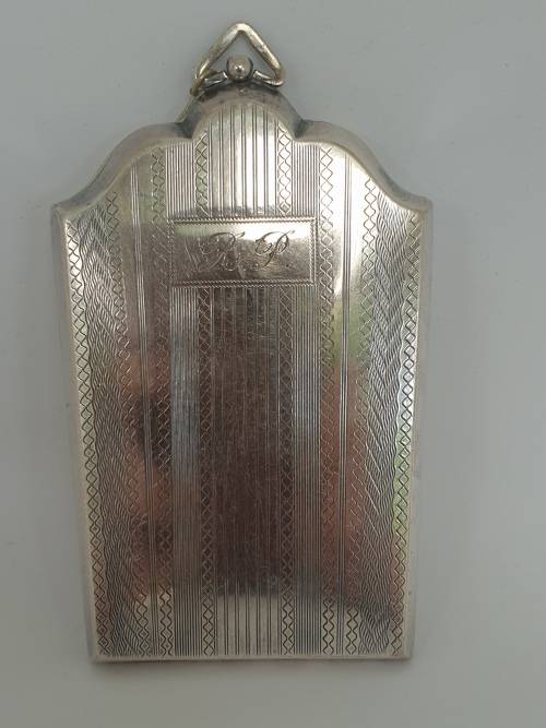 Rare Antique silver plated coin or change purse with Mirror- 2 old coins included