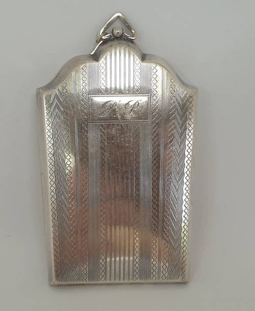 Rare Antique silver plated coin or change purse with Mirror- 2 old coins included