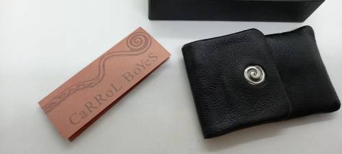 Carrol Boyes JAGUAR Hand crafted Leather Business Card Dispencer still in box