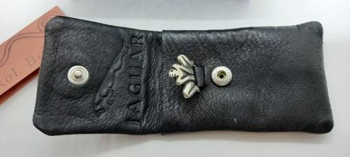 Carrol Boyes JAGUAR Hand crafted Leather Business Card Dispencer still in box