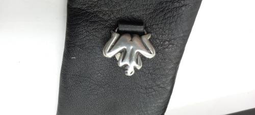 Carrol Boyes JAGUAR Hand crafted Leather Business Card Dispencer still in box