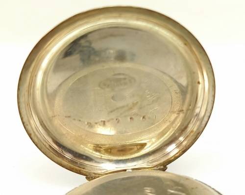 Rare 1800's Antique BENZIE of Cowes. Fine Silver Swiss Key wind  Pocket watch. see condition