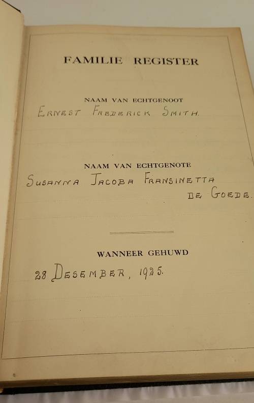 Antique 1920's Dutch Family Bible (Smith/ Crawford Family) with Colored Maps