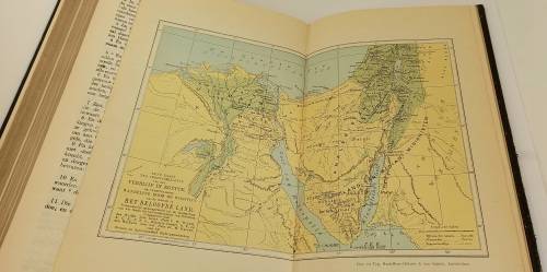 Antique 1920's Dutch Family Bible (Smith/ Crawford Family) with Colored Maps