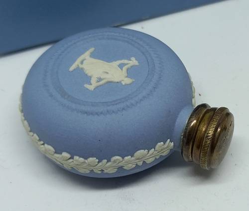 1990's Wedgwood Jasperware - Perfume Bottle Collection "PENELOPE" Sterling Silver Top-Still in Box