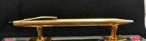 Vintage Cross 1/20 14kt Gold filled Ballpoint Pen   - Need Refill-No Case