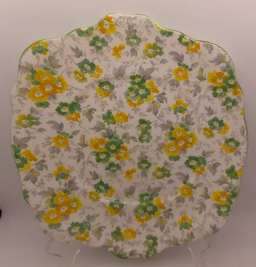 Pre-1936 Royal Albert Crown China England - Cake Plate - 249mm