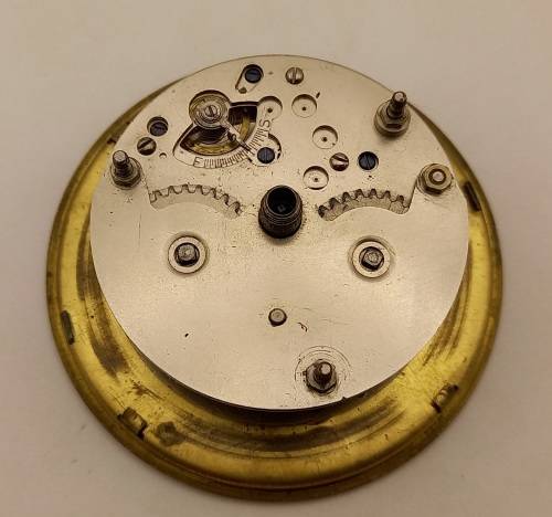 Vintage Ships Wheel Mechanical wind 8 day Clock - working - no lens - Made in the USA -