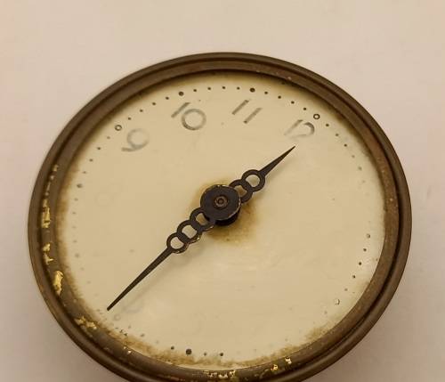 Vintage Ships Wheel Mechanical wind 8 day Clock - working - no lens - Made in the USA -