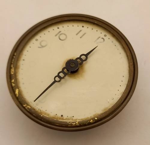 Vintage Ships Wheel Mechanical wind 8 day Clock - working - no lens - Made in the USA -