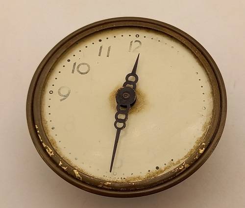 Vintage Ships Wheel Mechanical wind 8 day Clock - working - no lens - Made in the USA -