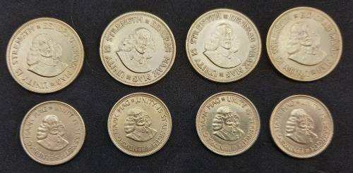 8 Coins - 1961-1964 R.S.A one Cents AND ½ Cents (Bid is for all 8 in photos)