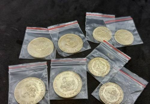 8 Coins - 1961-1964 R.S.A one Cents AND ½ Cents (Bid is for all 8 in photos)