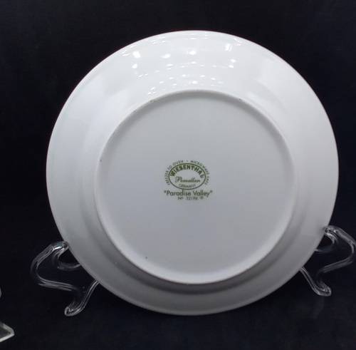 2 Vintage WIESENTHAL Porcelain Plates "Paradise Valley"No 32196-Germany - 202mm