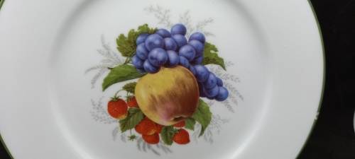 2 Vintage WIESENTHAL Porcelain Plates "Paradise Valley"No 32196-Germany - 202mm