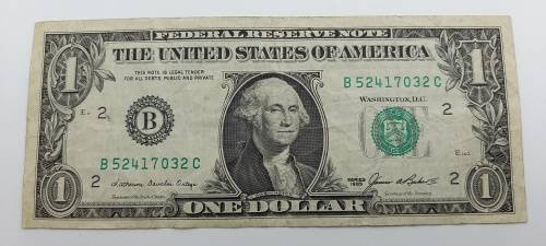 1985 United States 1 Dollar Federal Reserve Note