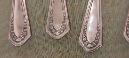 Antique/Vintage WMF 1/0 7 pc spoon set in box-WÜRTTEMBERGISCHE METALLWARENFABRIK (WMF) GERMANY