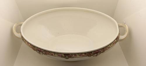 Vintage VICTORIA Czechoslovakia China Floral Tureen 200x380x220mm