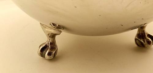 Antique/Vintage silver plated Rose Bowl with grid 115x165mm