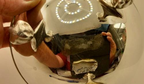 Antique/Vintage silver plated Rose Bowl with grid 115x165mm