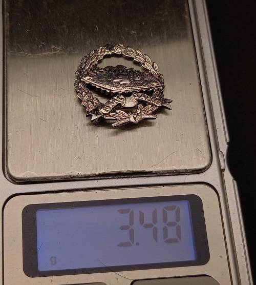 Vintage SILVER SAAC / SAMP South African Pin /Badge (Pin Broken off) Marked Silver 24x25m