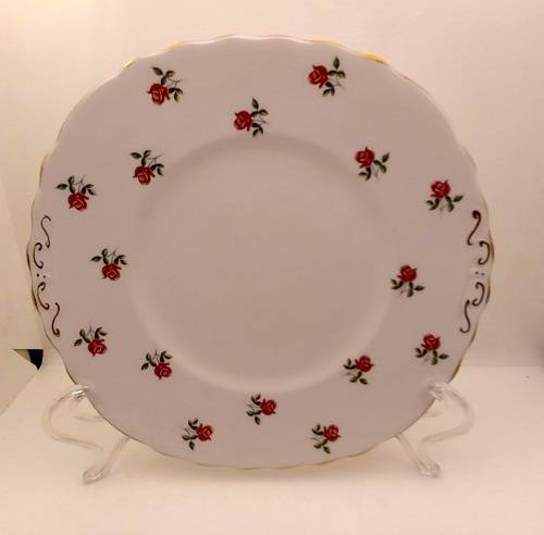Vintage COLCLOUGH Bone China Cake Plate Made in England  Excellent Condition