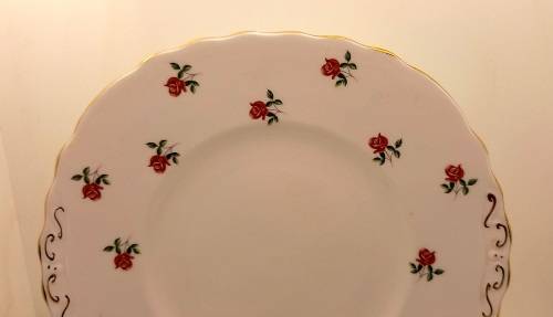 Vintage COLCLOUGH Bone China Cake Plate Made in England  Excellent Condition