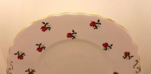 Vintage COLCLOUGH Bone China Cake Plate Made in England  Excellent Condition