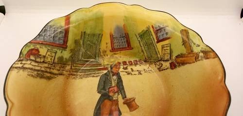 Vintage Royal Doulton Dickens ware -Tom Pinch D5175 Bowl 63x210mm