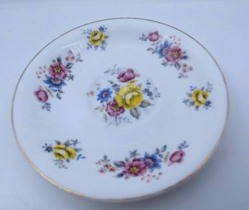 Vintage Mayfair Pottery Coffee Duo Fine bone China (crack on bottom of cup)