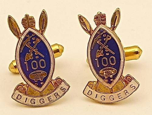 Limited edition 1893 to 1993 diggers Rugby club 100 years cufflinks no 50