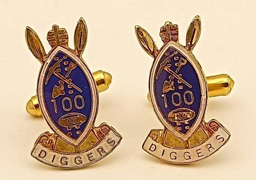 Limited edition 1893 to 1993 diggers Rugby club 100 years cufflinks no 50