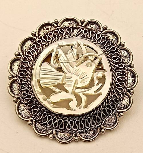 Vintage Jerusalem Brooch (Silver) 31x2mm