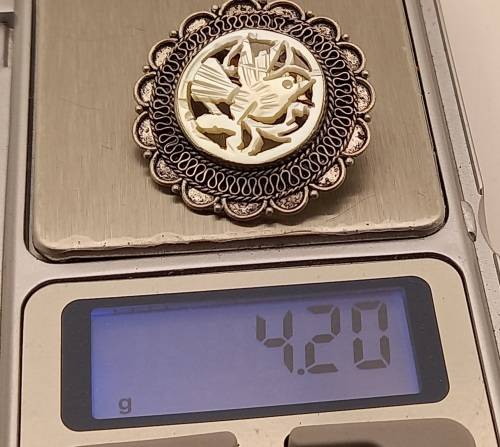 Vintage Jerusalem Brooch (Silver) 31x2mm