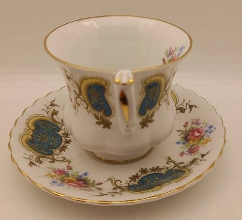 Vintage Royal Albert Berkeley coffee Duo (Cup has 2 hairline cracks  )