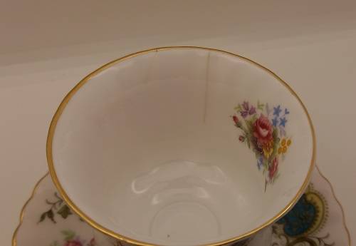 Vintage Royal Albert Berkeley coffee Duo (Cup has 2 hairline cracks  )