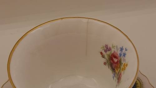 Vintage Royal Albert Berkeley coffee Duo (Cup has 2 hairline cracks  )