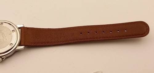 Pre-owned Camel Trophy 10ATM Quartz Adventure Men's Watch- Working- Camel Leather Strap