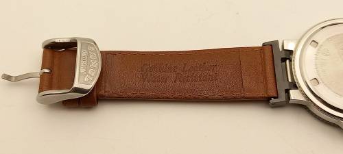 Pre-owned Camel Trophy 10ATM Quartz Adventure Men's Watch- Working- Camel Leather Strap