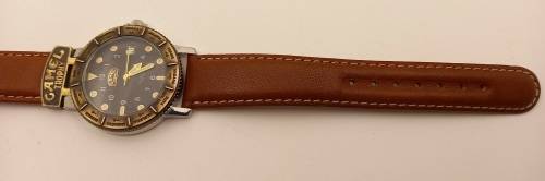 Pre-owned Camel Trophy 10ATM Quartz Adventure Men's Watch- Working- Camel Leather Strap