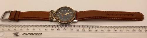 Pre-owned Camel Trophy 10ATM Quartz Adventure Men's Watch- Working- Camel Leather Strap