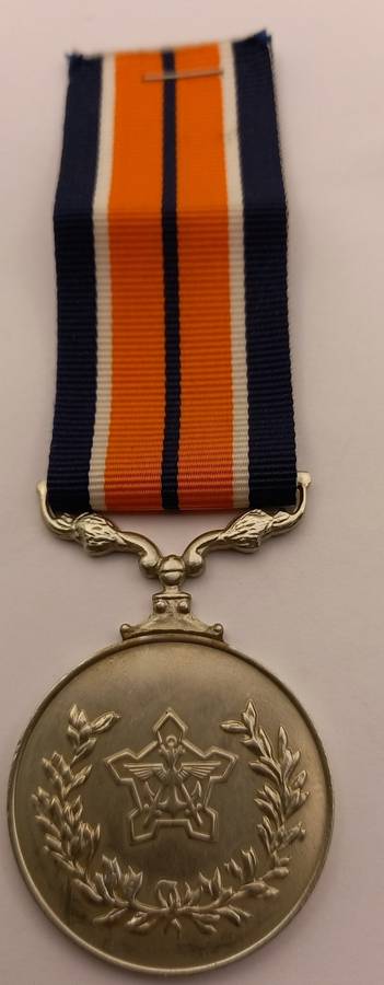 SADF General Service Medal - Full Size - With Ribbon - Numbered.