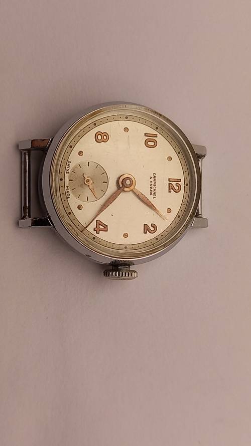 Vintage Carmichael & Evans Swiss Made Ladies watch Mechanical -Working 21x26mm
