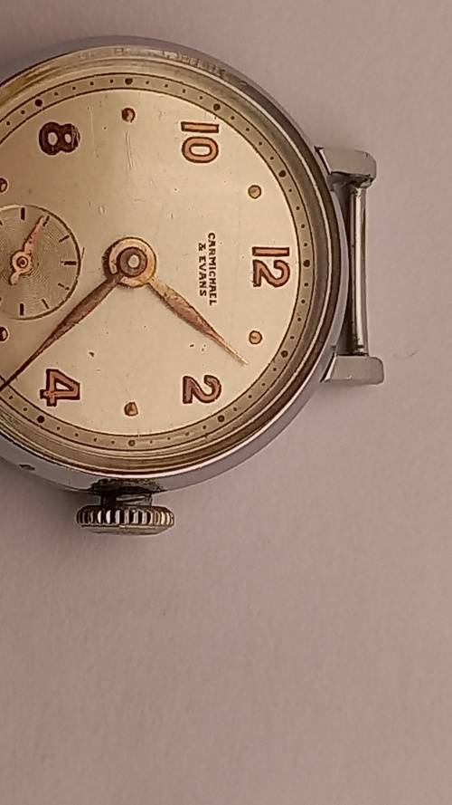 Vintage Carmichael & Evans Swiss Made Ladies watch Mechanical -Working 21x26mm
