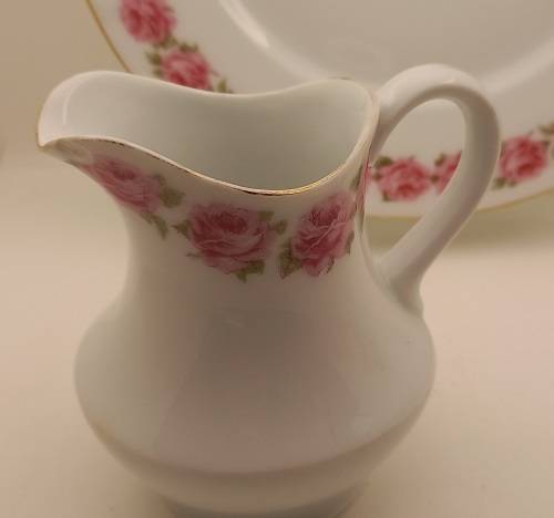 Vintage Bavaria Sevres Thu.C MR  Cake Plate, Creamer and Sugar Bowl (creamer has small chip)