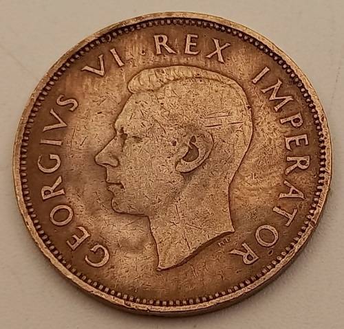 1943  South Africa ½ Penny - George VI