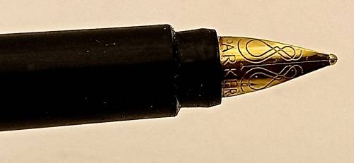 Vintage blue Parker  Fountain Pen -Personalised - Cartridge is Empty