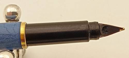 Vintage blue Parker  Fountain Pen -Personalised - Cartridge is Empty