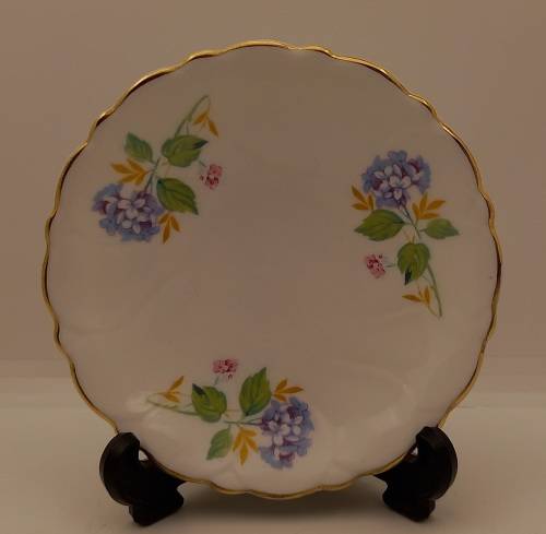 Small Vintage Adderley FLORAL Porcelain Bone china Plate Made in England 118mm